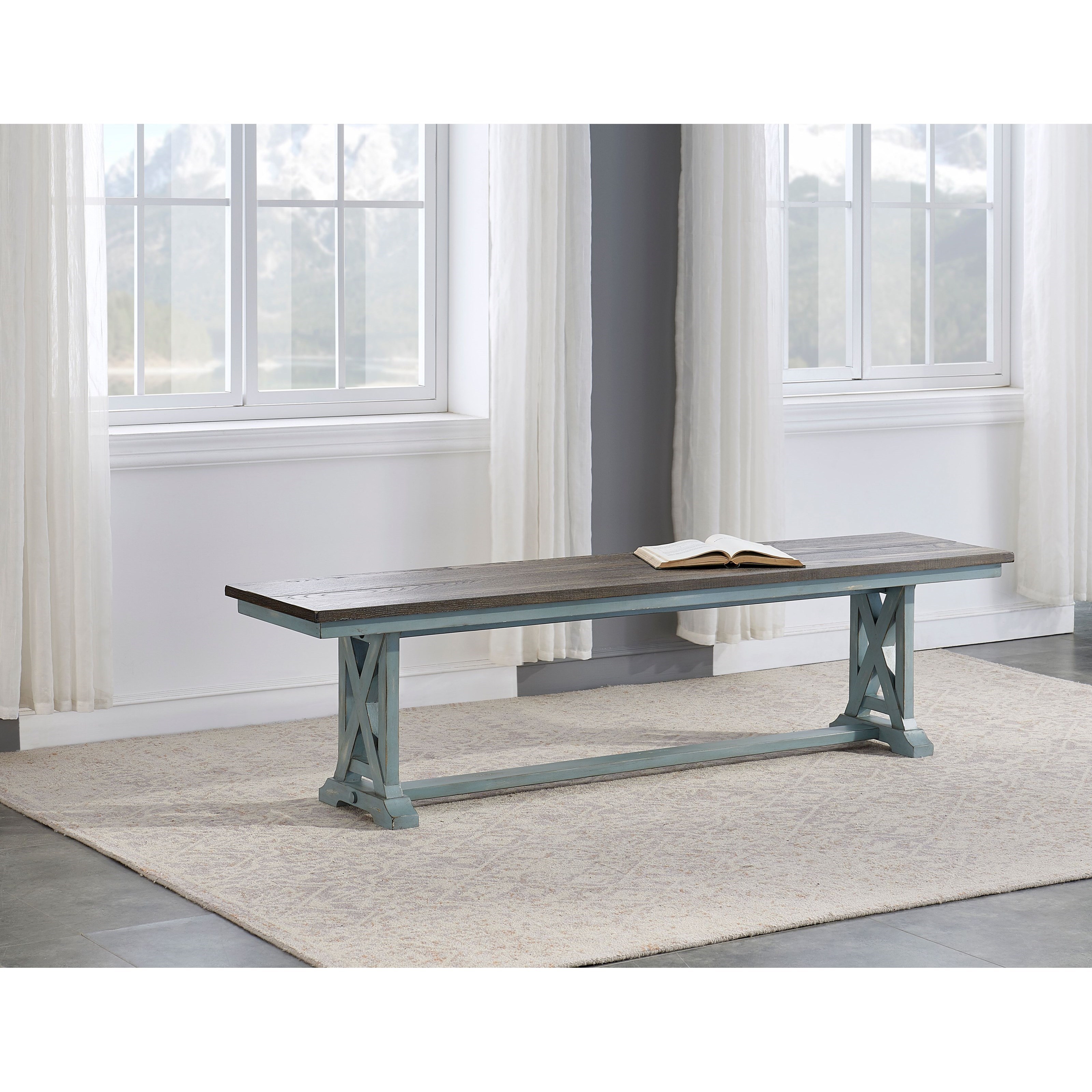 Farmhouse discount dining benches